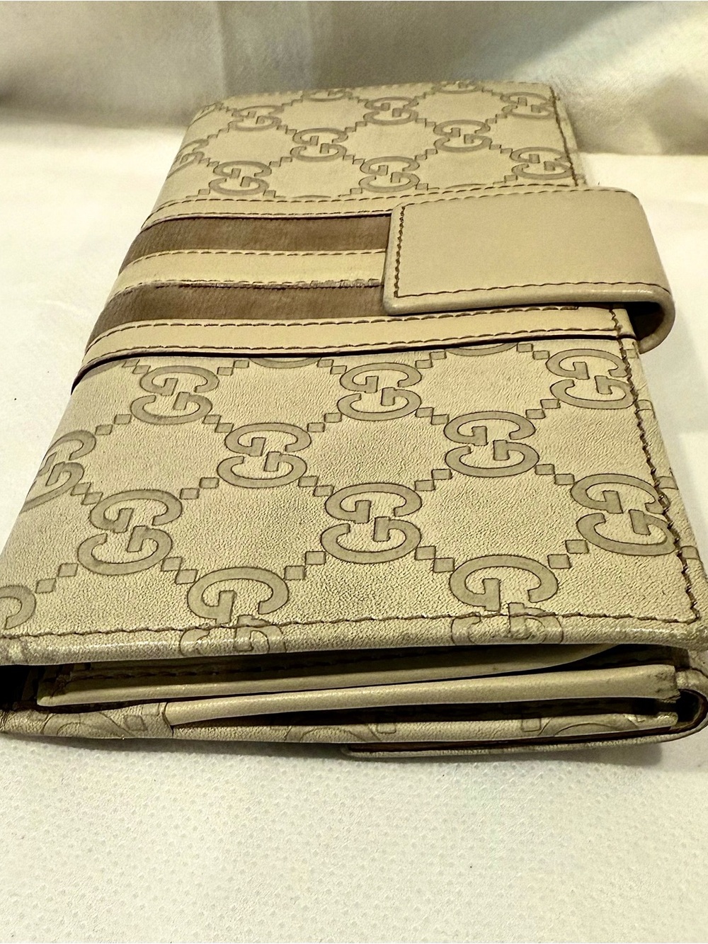 Authentic Vintage Gucci Guccissima Leather and Suede Continental Long Wallet - Picture 5 of 13